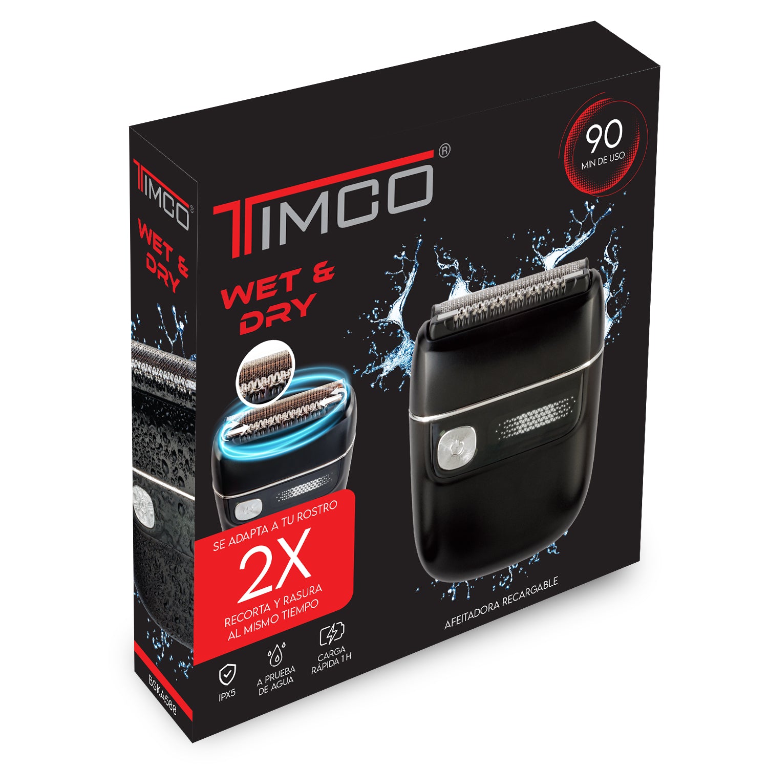 Rasuradora Afeitadora Mini Recargable Shaver Resistente al Agua Portátil Timco BSKA588 — imagen 5