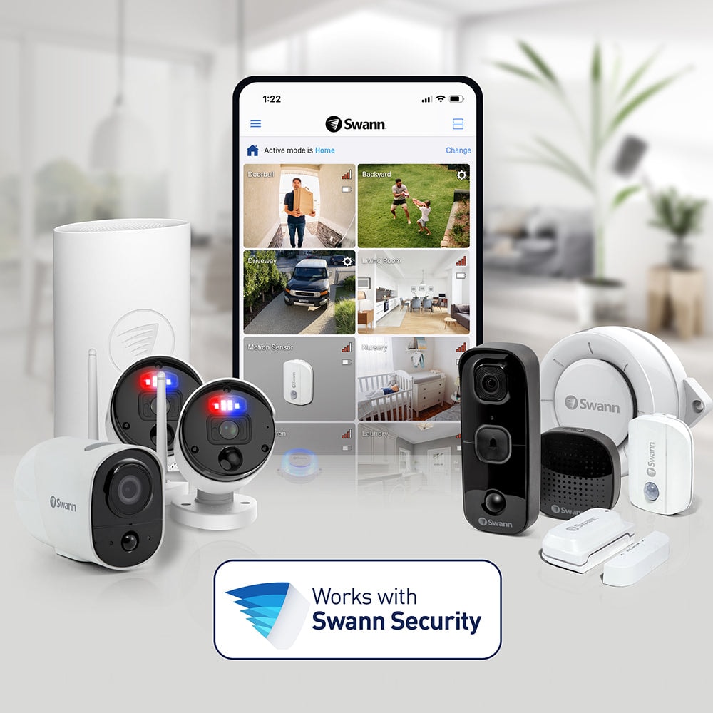 Cámara de seguridad con foco Swann SWIFI-2KOCAM-GL IP66 inalámbrica 2K — imagen 8