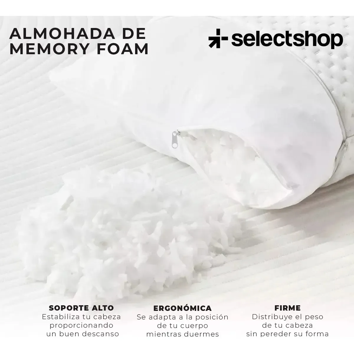 Almohadas Memory Foam – Paquete de 2 Piezas — imagen 4