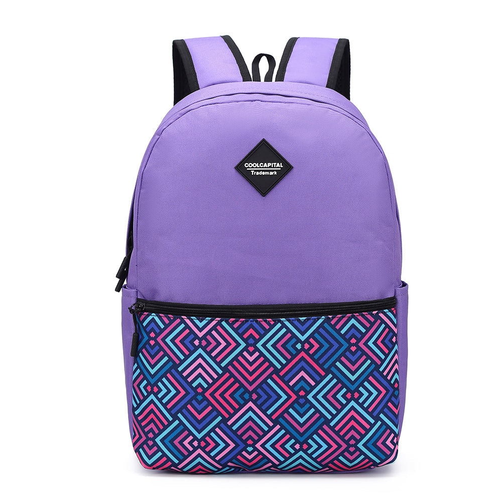 Mochila para laptop + mouse alámbrico Cool Capital Rombos 15" pulgadas combo — imagen 4