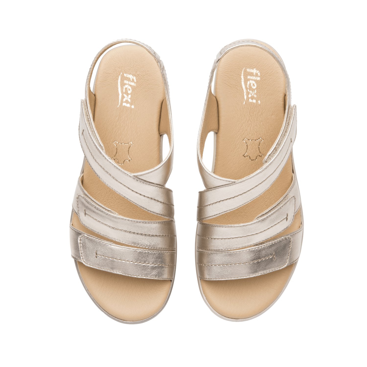 Sandalias Flexi Dama Casual Dorado Mujer — imagen 8