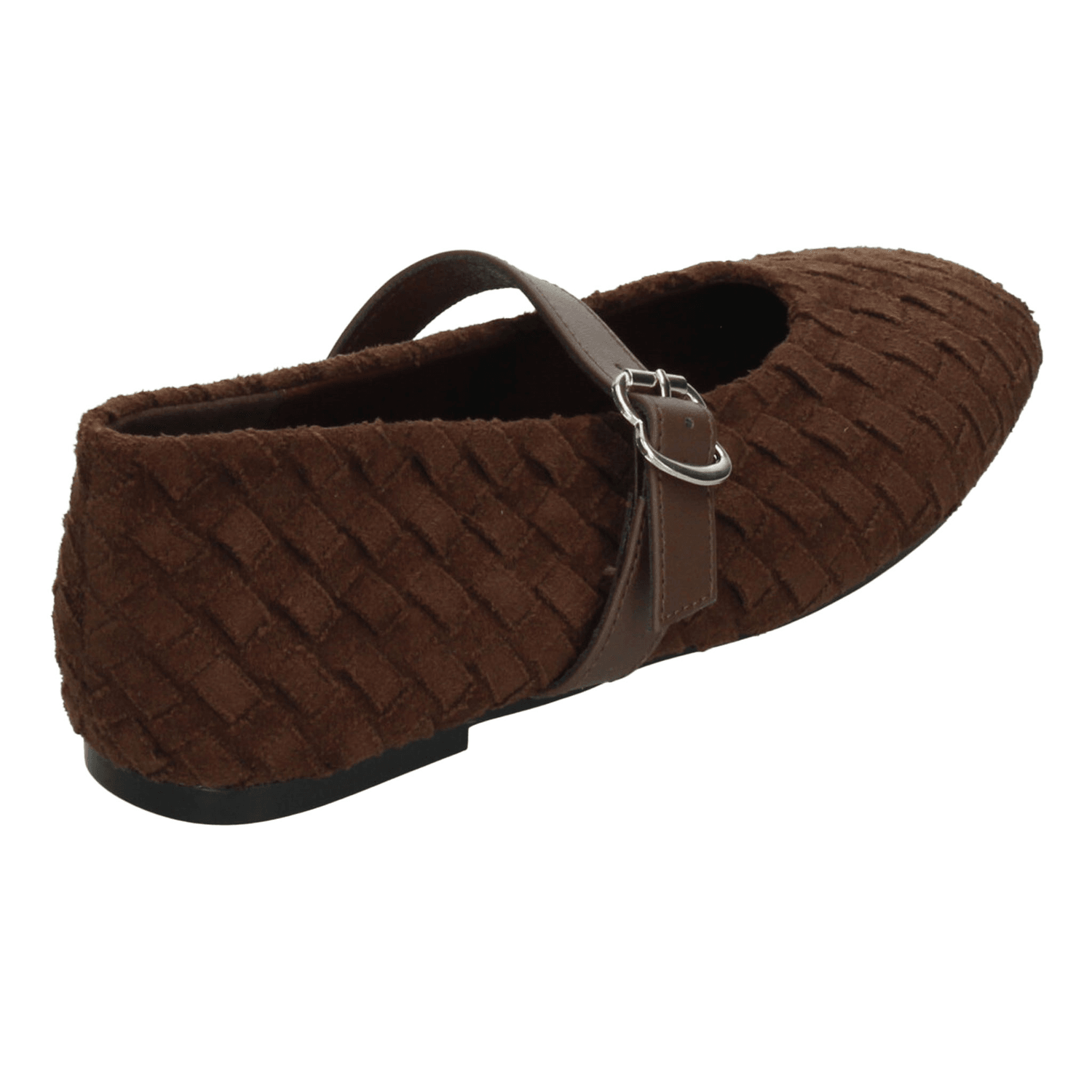 Flats Berlin Dama Casual Mary Jane Hebilla Café Mujer — imagen 3