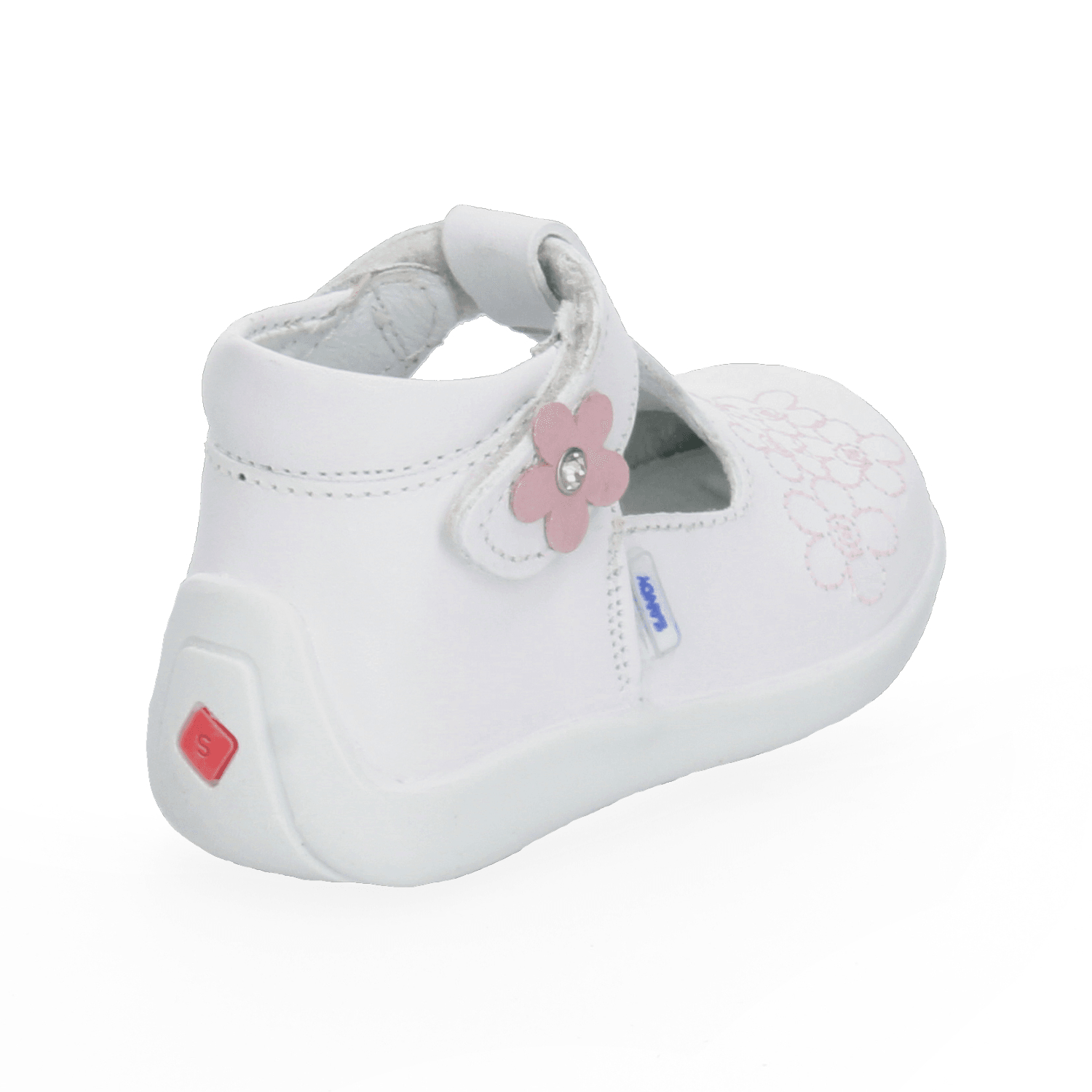 Zapato Pingo Niña Preescolar Primeros Pasos Casual Blanco Infantil T11-14 — imagen 4