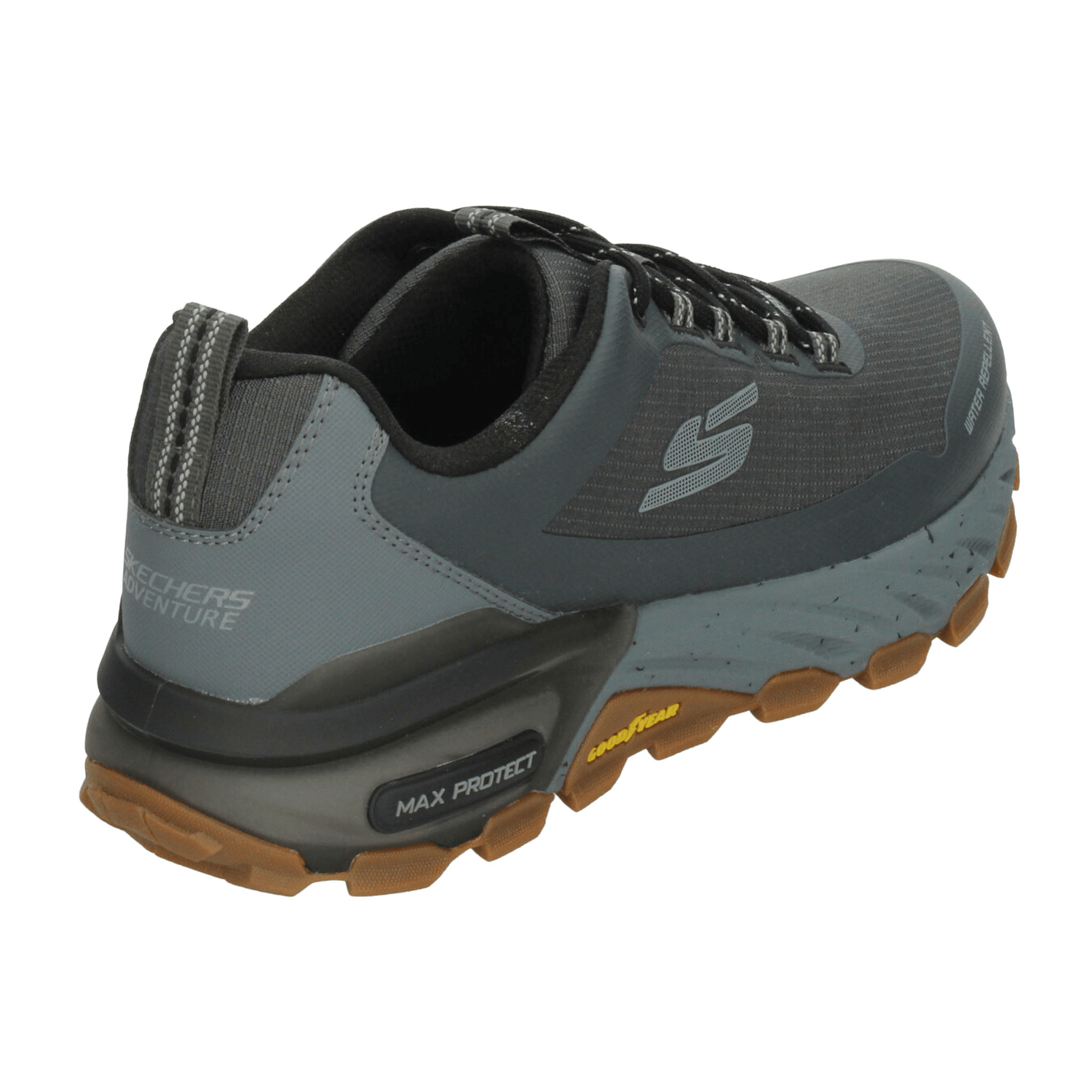 Tenis Skechers Max Protect Hombre Senderismo Outdoor Gris Caballero — imagen 3