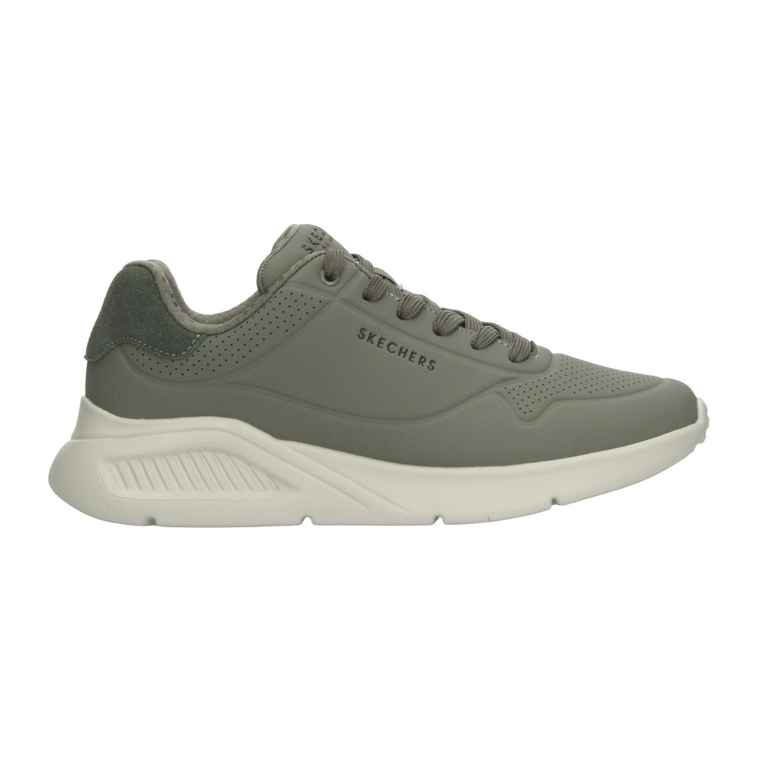 Tenis Hombre Skechers Uno Verde Oliva Casual Caballero — imagen 2