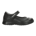 Zapato Yuyin Niña Escolar Cinta Adhesiva Negro Infantil T15-18