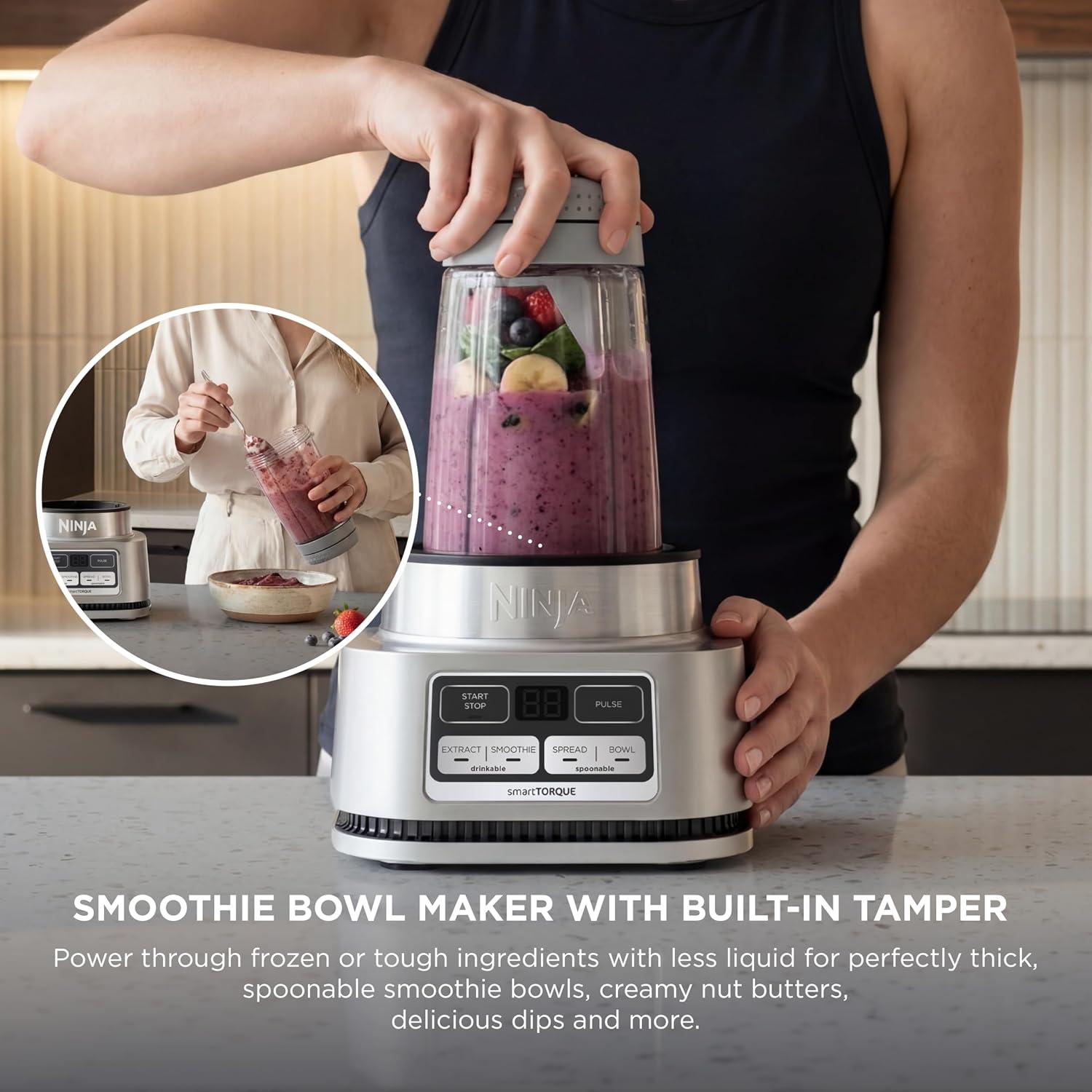 Licuadora Ninja Foodi SS101 SmartTorque 1200 W Smoothie Bowl Maker Plateada — imagen 4