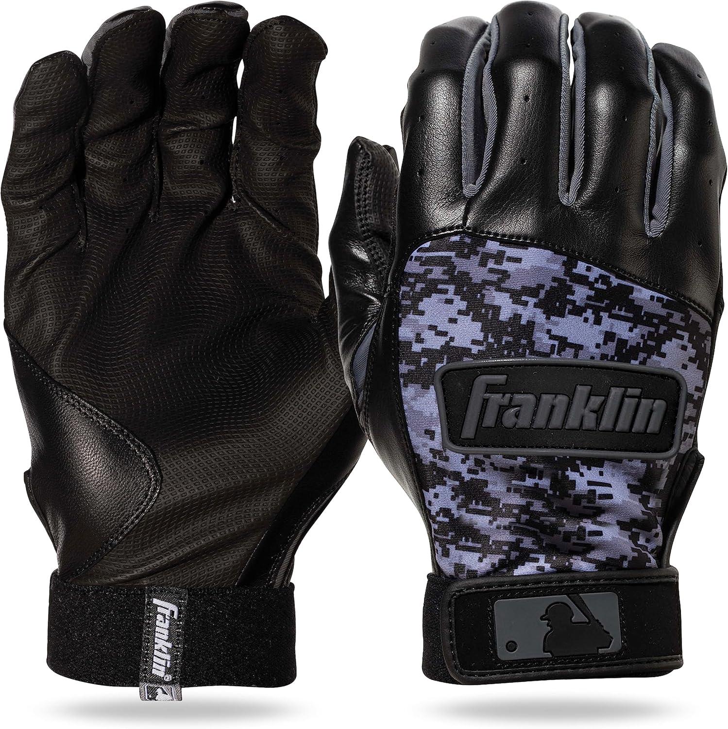 Guanteletas de Beisbol Franklin Digitek Talla L Negro — imagen 1