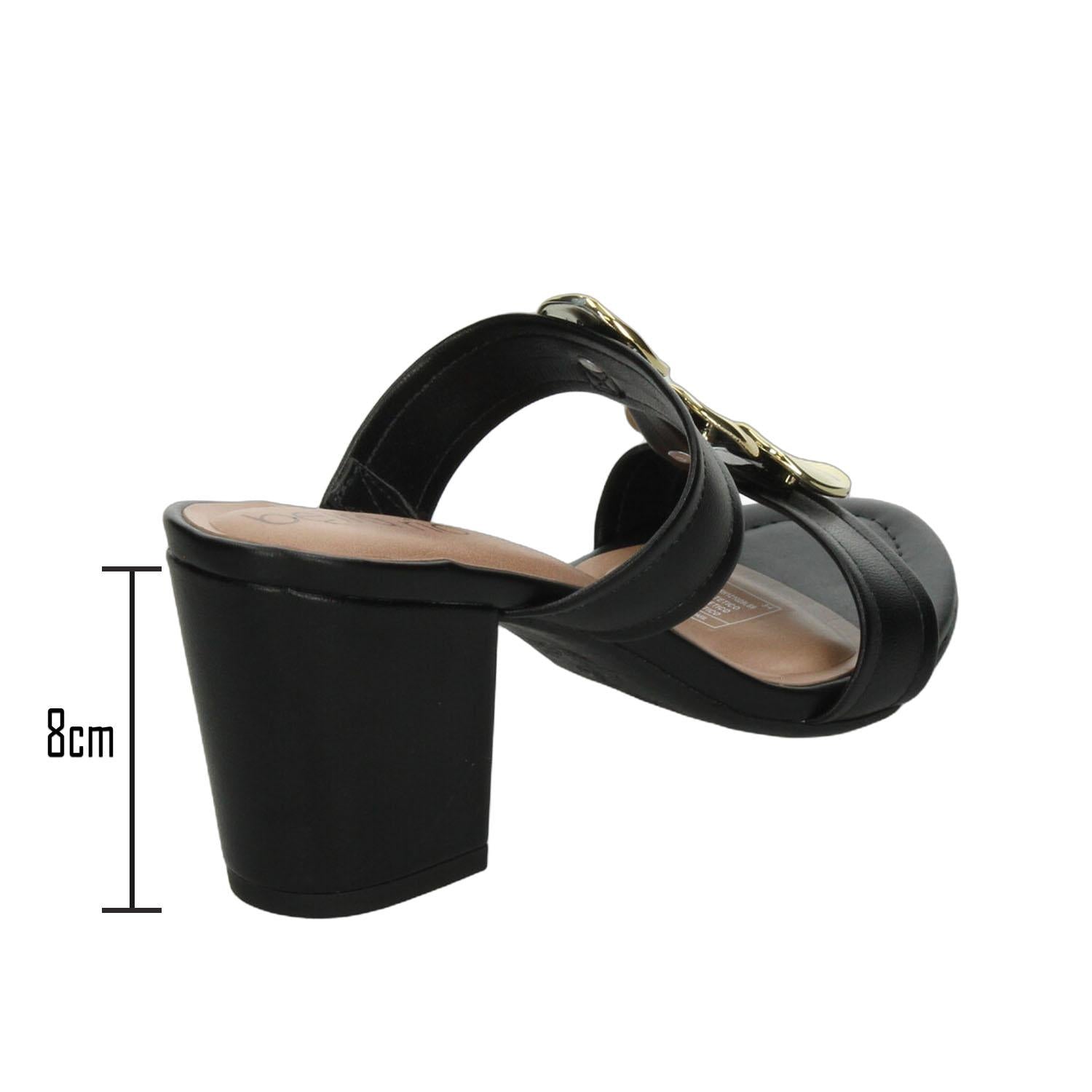 Sandalias Beira Rio Dama Negro Casual Para Mujer — imagen 4