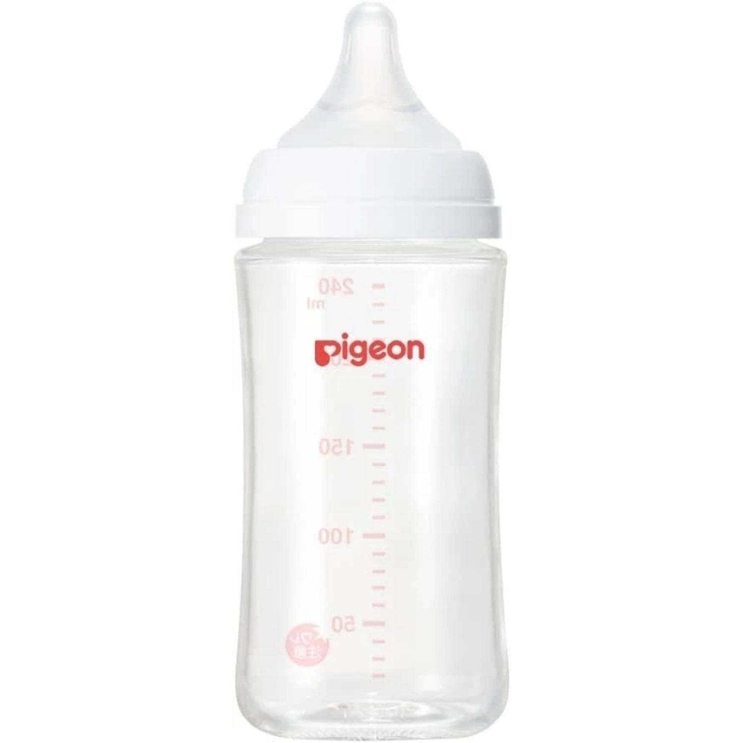 Combo 2 biberones 240ml Vidrio Pigeon Softouch Boca Ancha — imagen 5