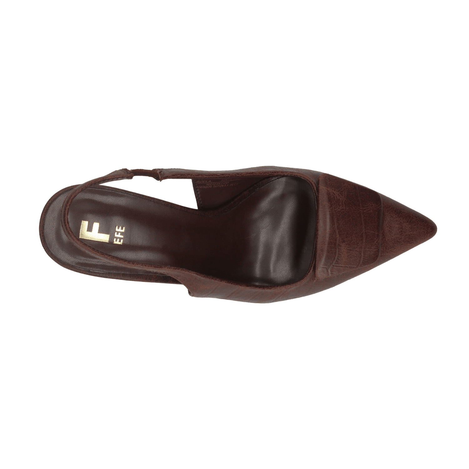 Zapatillas Efe Dama Café Formal Casual Slingback Mujer — imagen 9