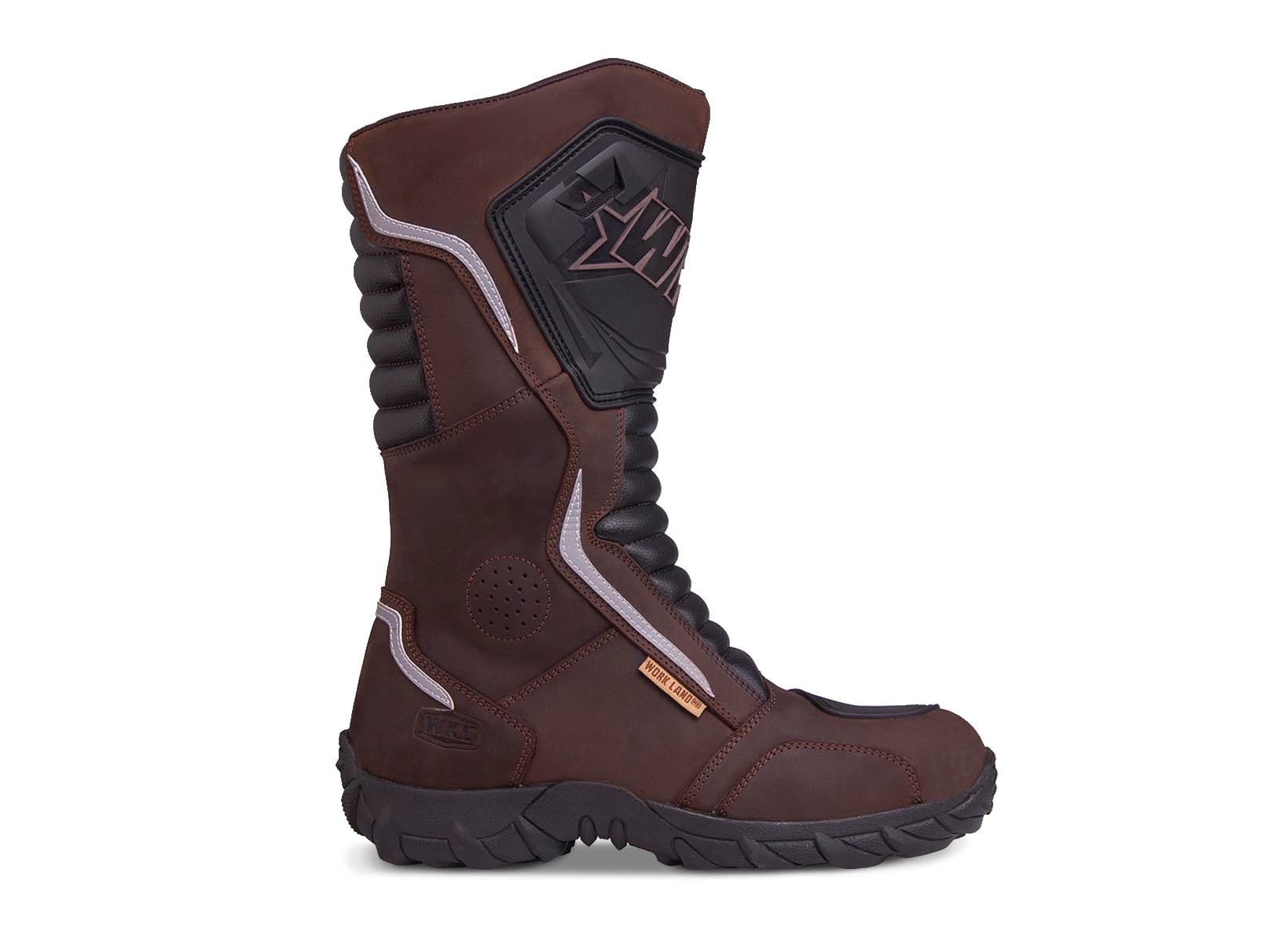 Botas Hombre Moto Biker Doble proposito Workland 76227 café — imagen 12