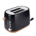 Tostador Daewoo 750W Negro Diseño Madera 2 Rebanadas
