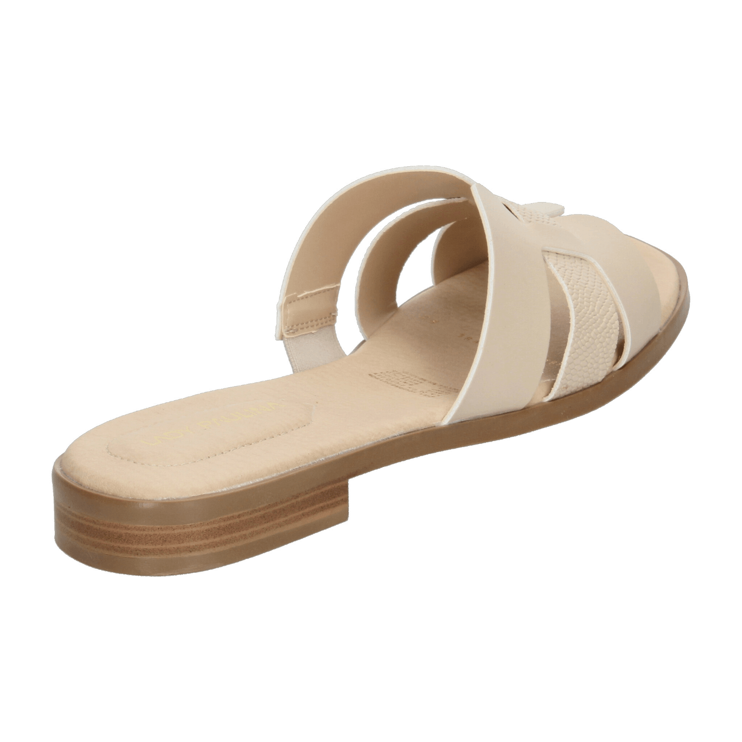 Sandalias Paulina Dama Piso Casual Cómoda Beige Mujer — imagen 3