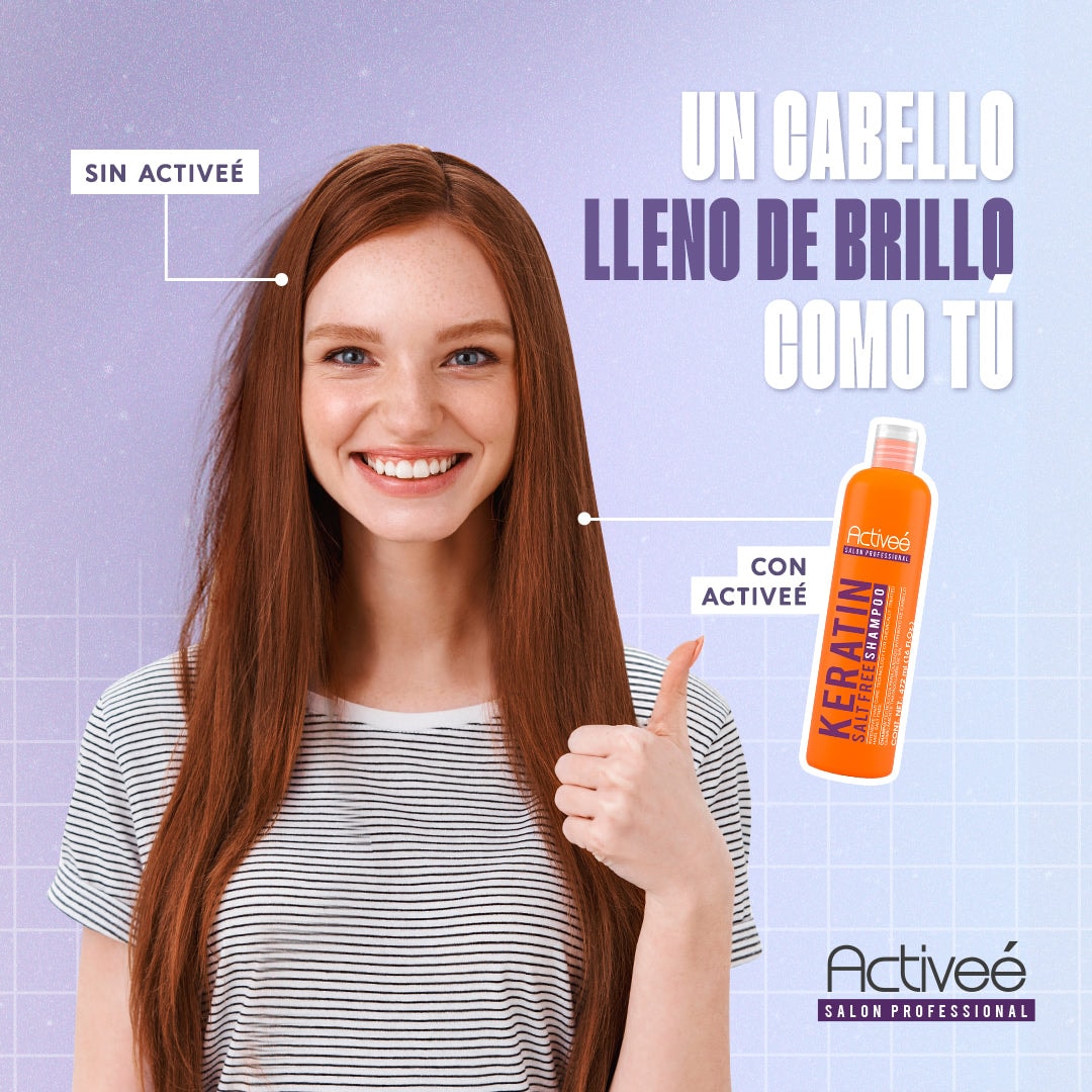 Proteina Capilar Activeé Professional KeratineTecnologia para cuidado Intensivo de Cabello Quimicamente tratado Libre de Sal — imagen 5