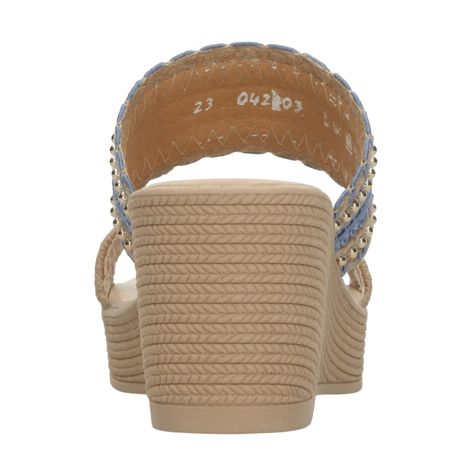 Sandalias Rojo Cereza Dama Casual Azul Mujer — imagen 7