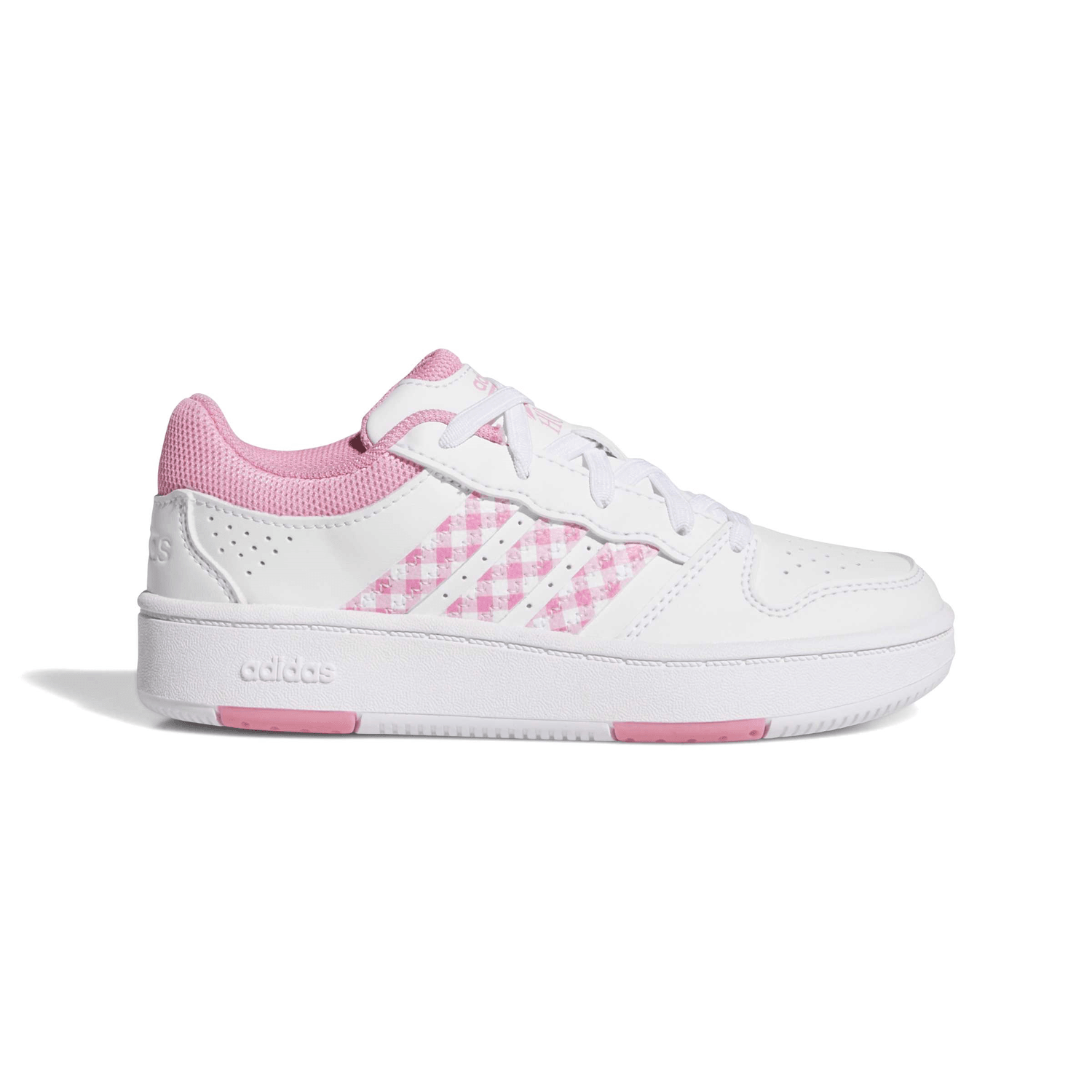 Tenis Adidas Hoops Classic Niña Blanco Casual Cintas Infantil T17-22 — imagen 2