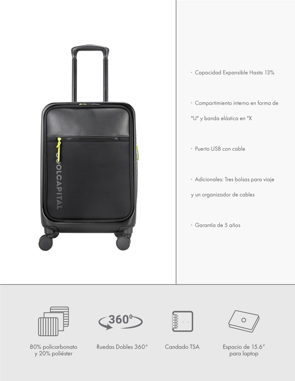 Maleta Viaje Drip Cool Capital Equipaje Carry On Cabina ONE SOLUTION — imagen 15