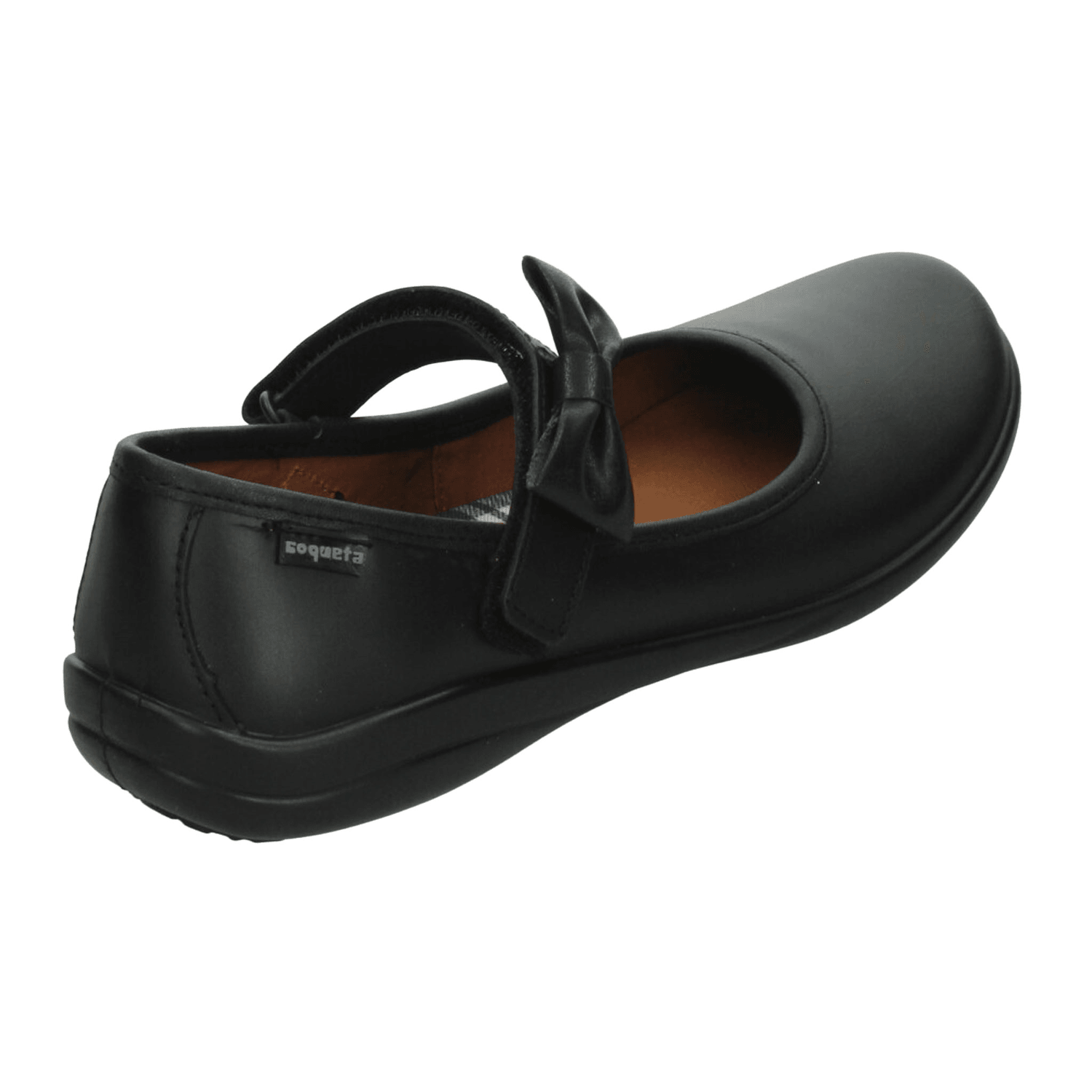 Zapato Coqueta Niña Escolar Negro Infantil T21-28 — imagen 3