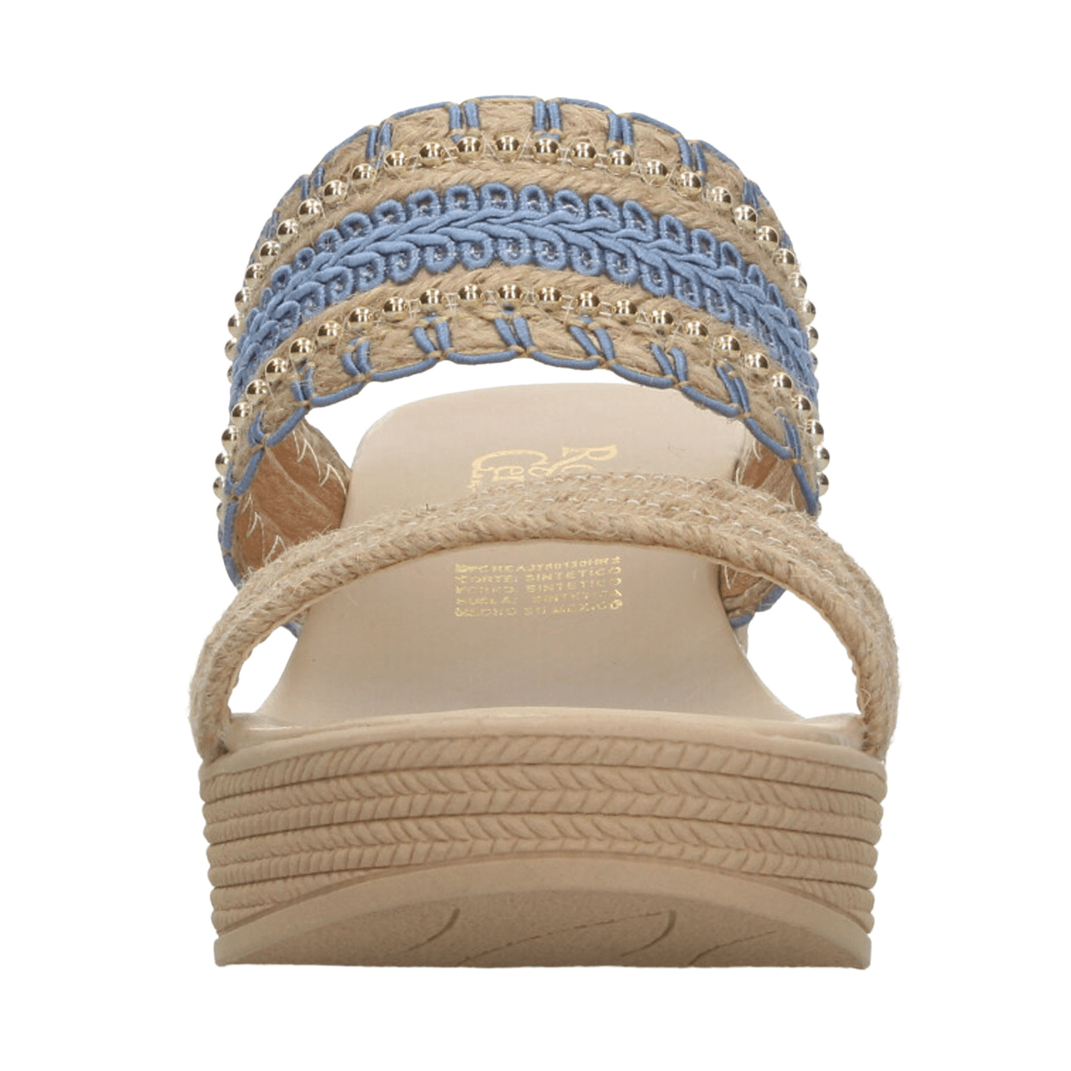 Sandalias Rojo Cereza Dama Casual Azul Mujer — imagen 6