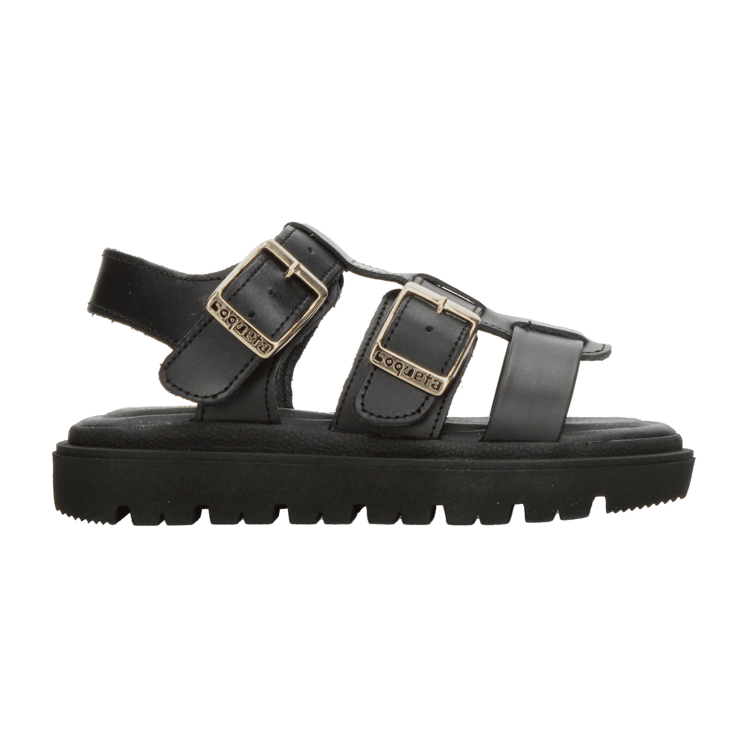 Sandalias Niña Coqueta Negro Casual Infantil T18-21 — imagen 2