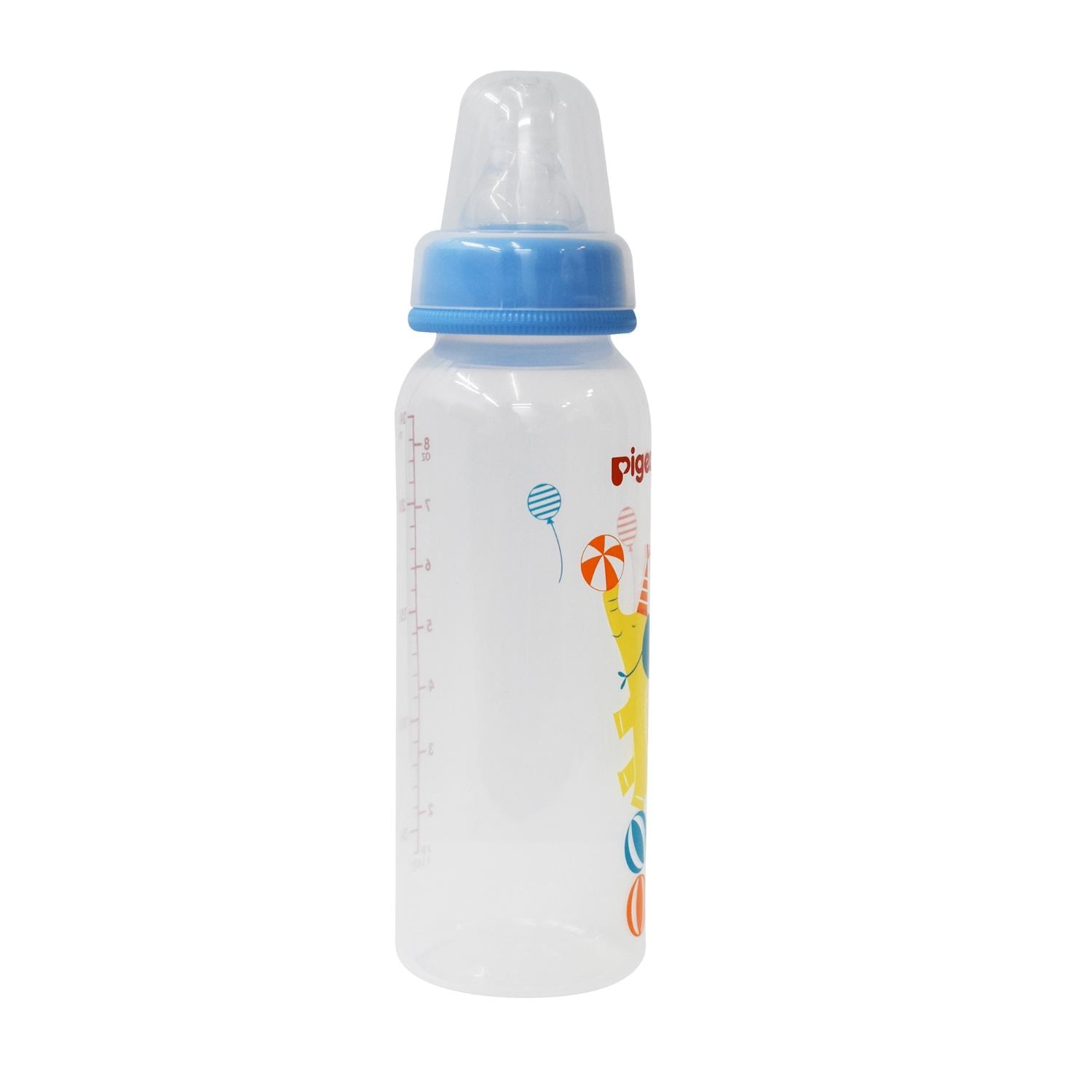 Biberón Pigeon Standard 240ml/8oz Decorado Elefante Anticólicos 4m+ — imagen 9