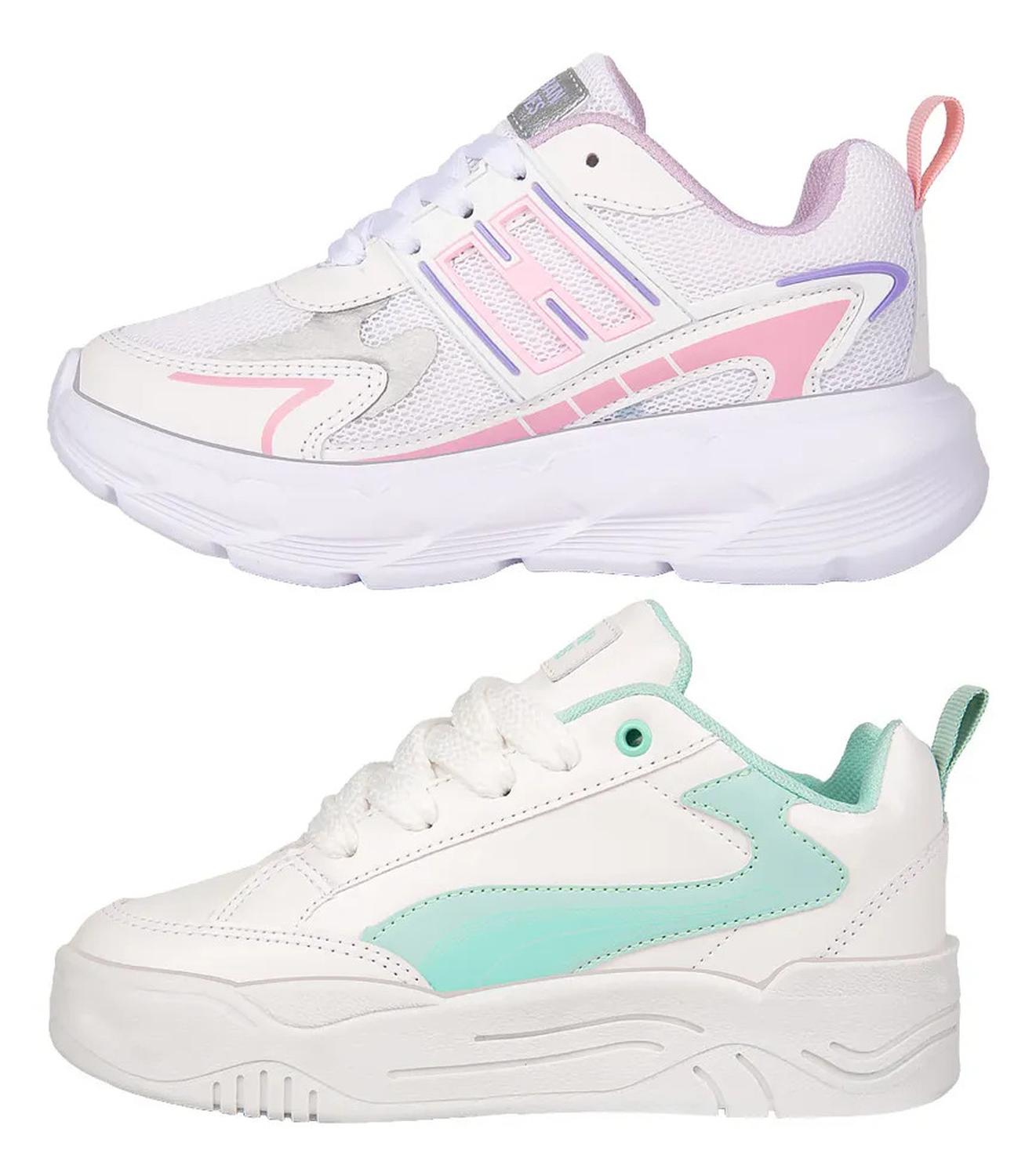 Tenis Escolar Urban Shoes Niña Kit 2 Pares Liso 1342222 — imagen 5
