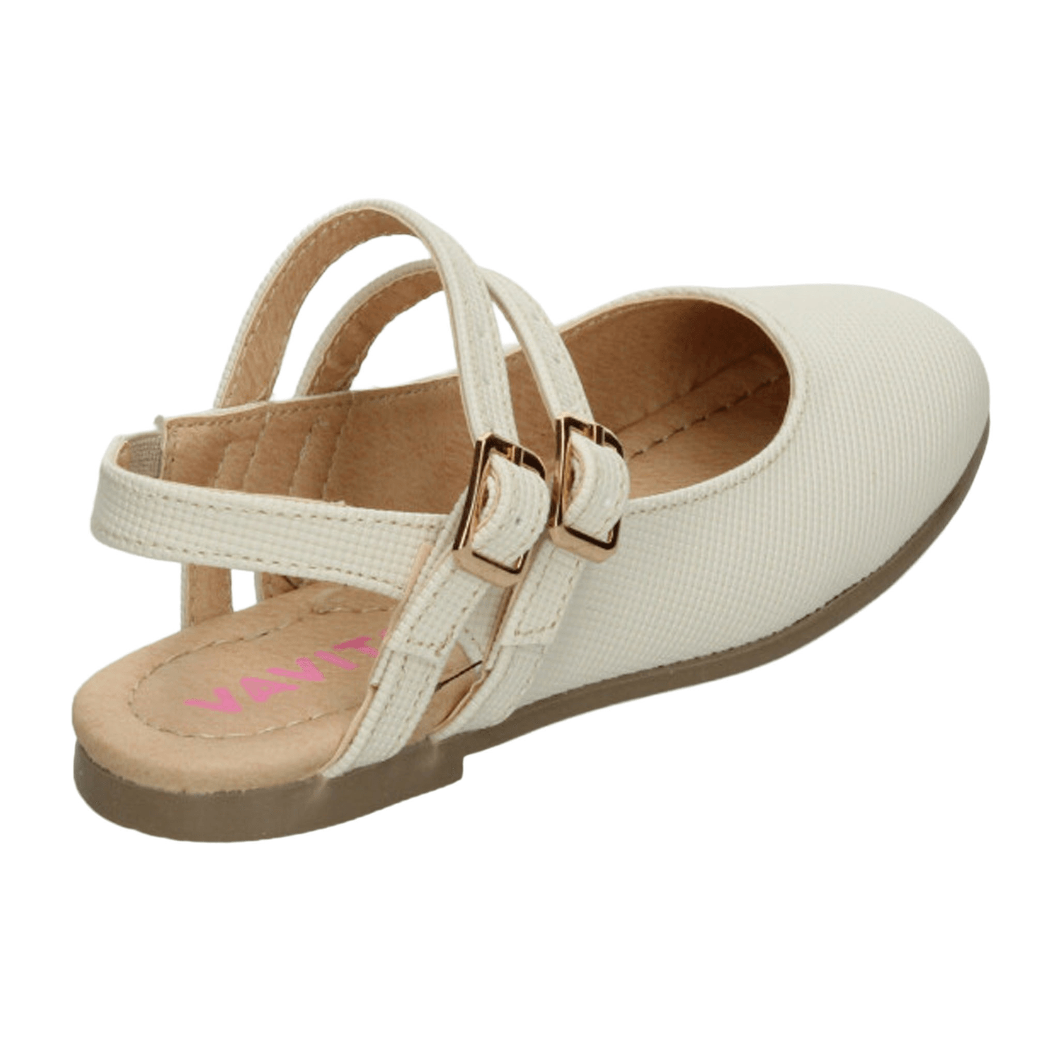 Flat Vavito Niña Casual Hebilla Blanco Infantil T18-22 — imagen 3