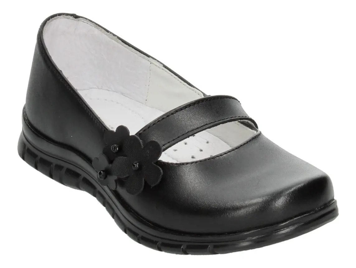 Zapato Yuyin Slide On Niña Escolar Cómodo Negro Infantil T15-21 — imagen 10