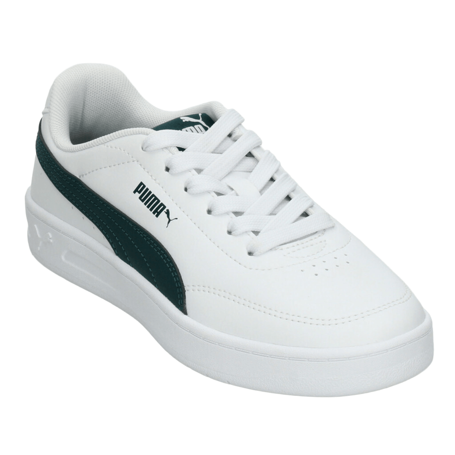Tenis Puma Court Classic Clean Niño Casual Blanco Infantil T22-26 — imagen 4