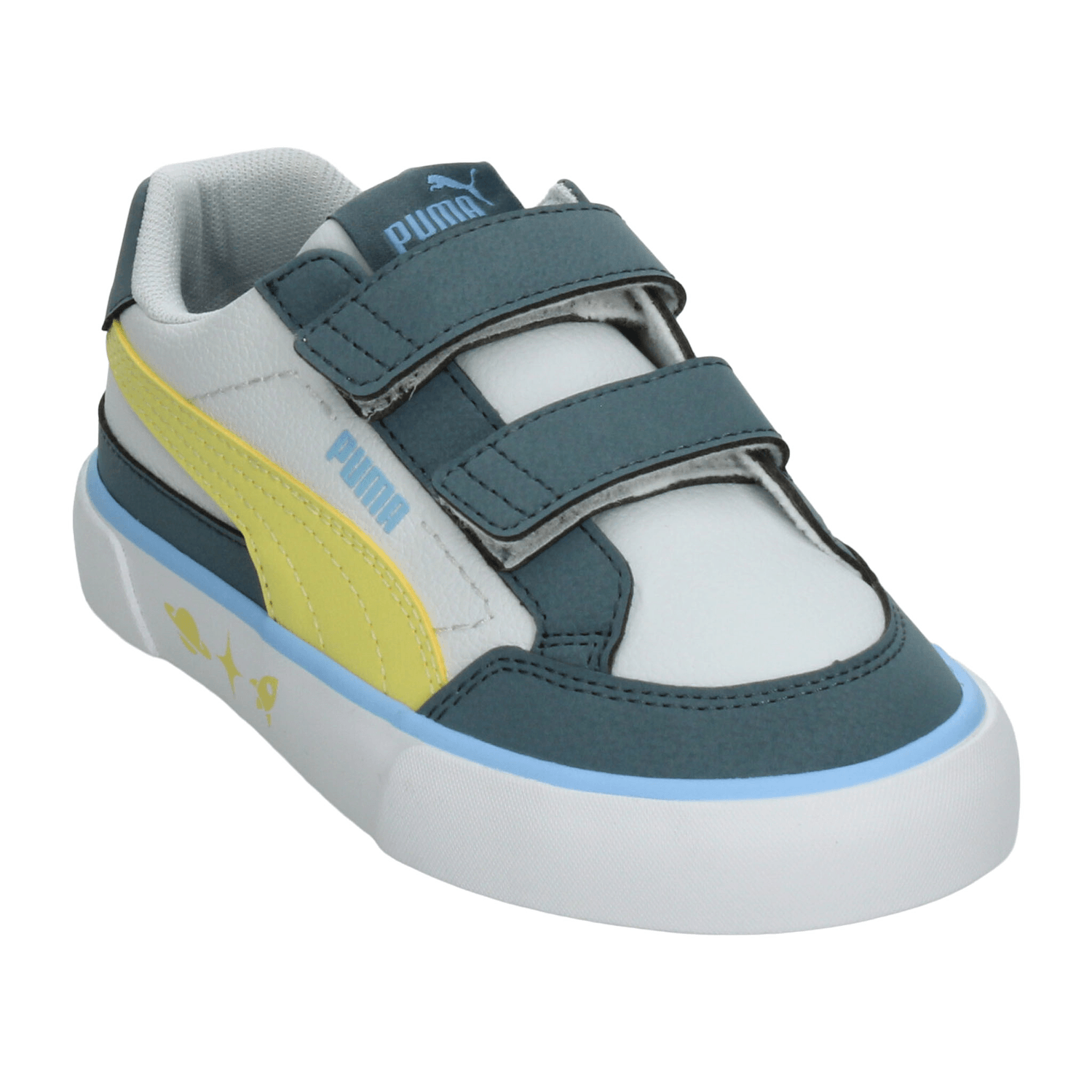 Tenis Puma Court Classic Niño Blanco Casual Infantil T17-22 — imagen 5