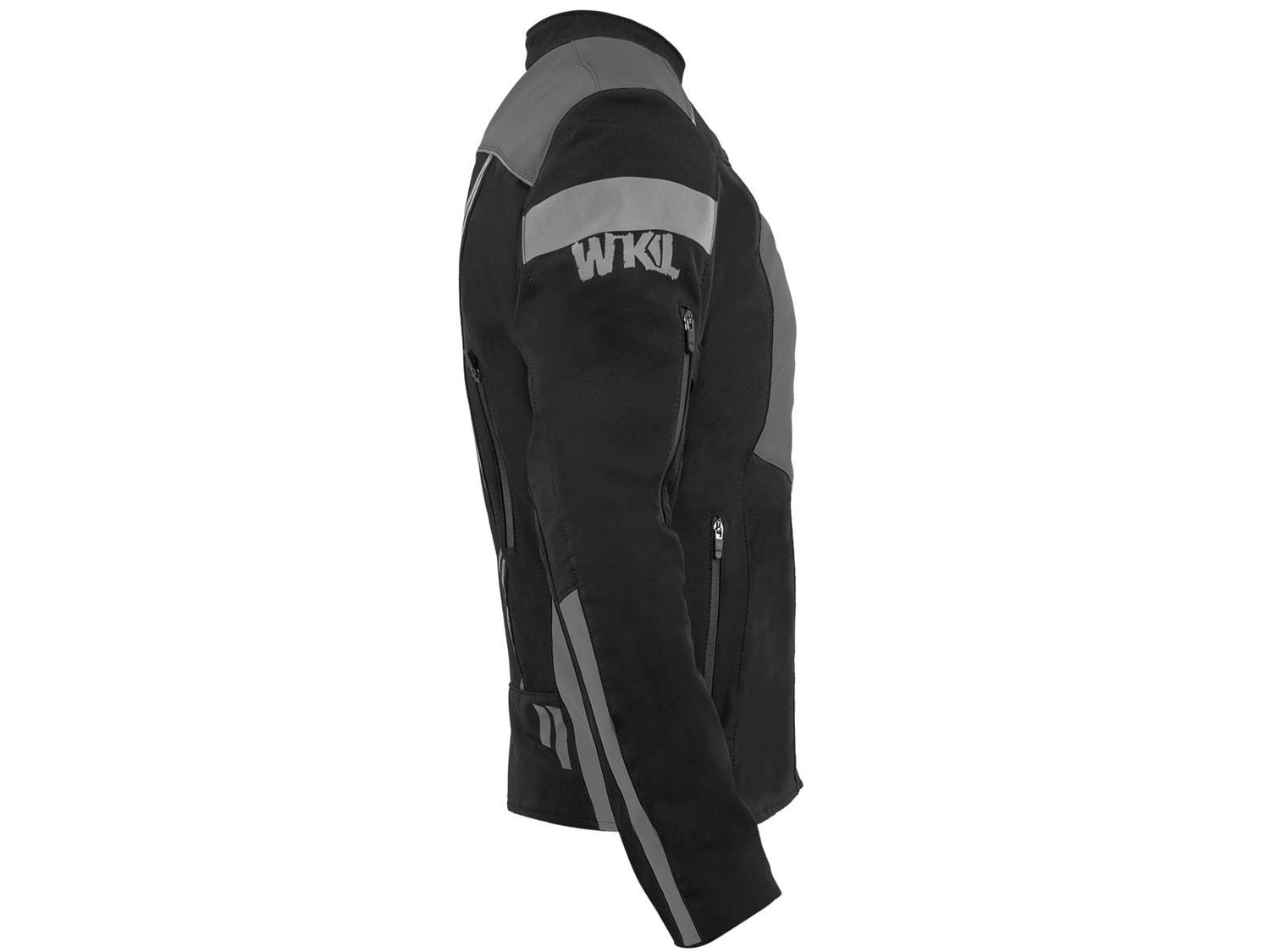 Chamarra Moto Hombre Impermeable Biker Protecciones WKL N/G — imagen 3