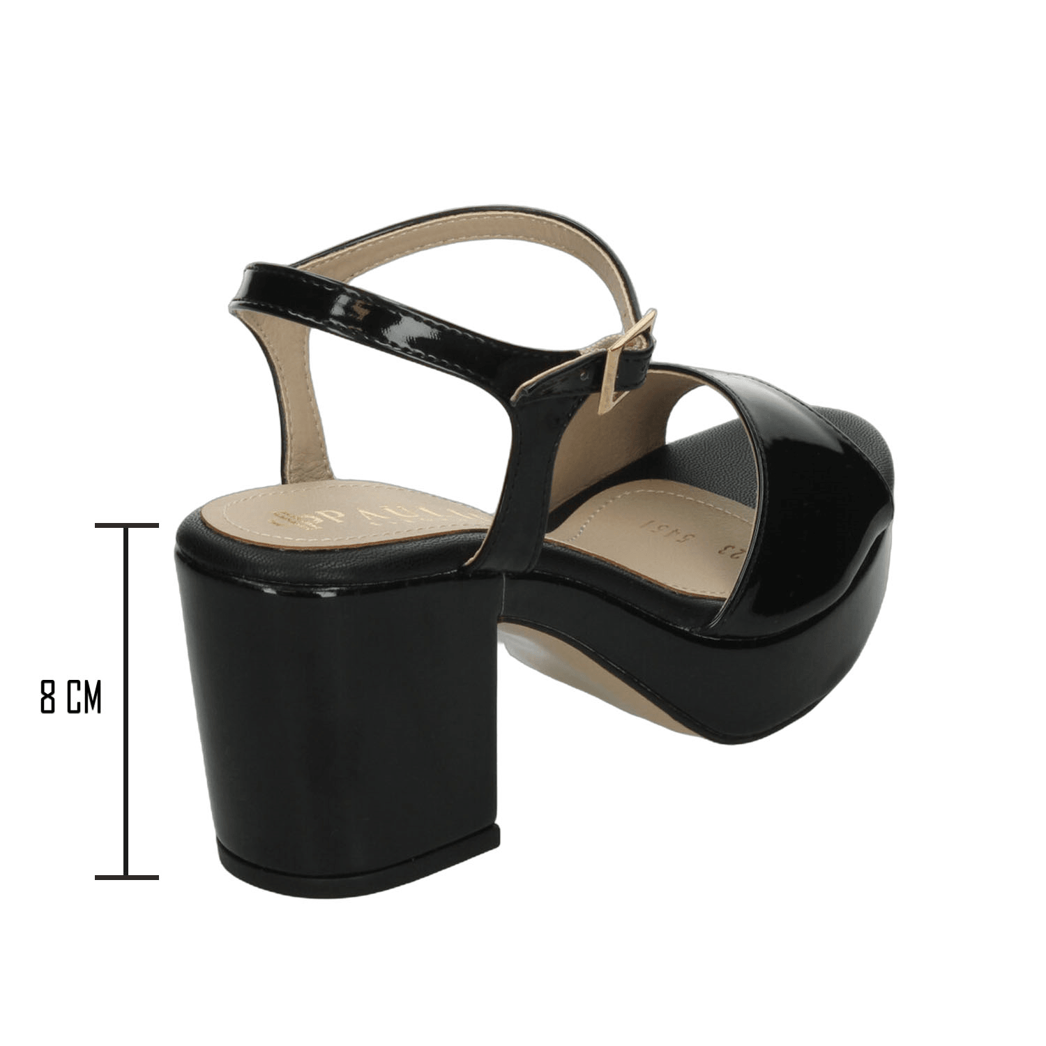 Sandalias Dama Paulie Negro Casual Mujer — imagen 4
