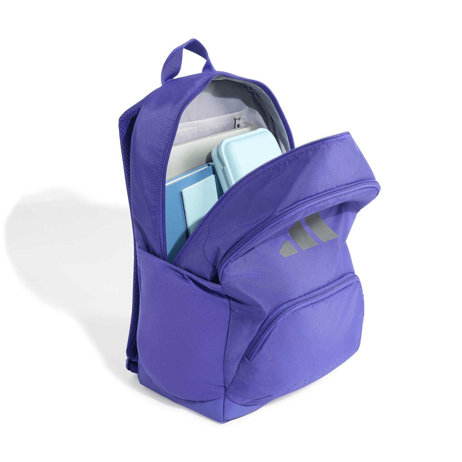 Mochila Adidas Defender Escolar Impermeable Morado Unisex — imagen 4