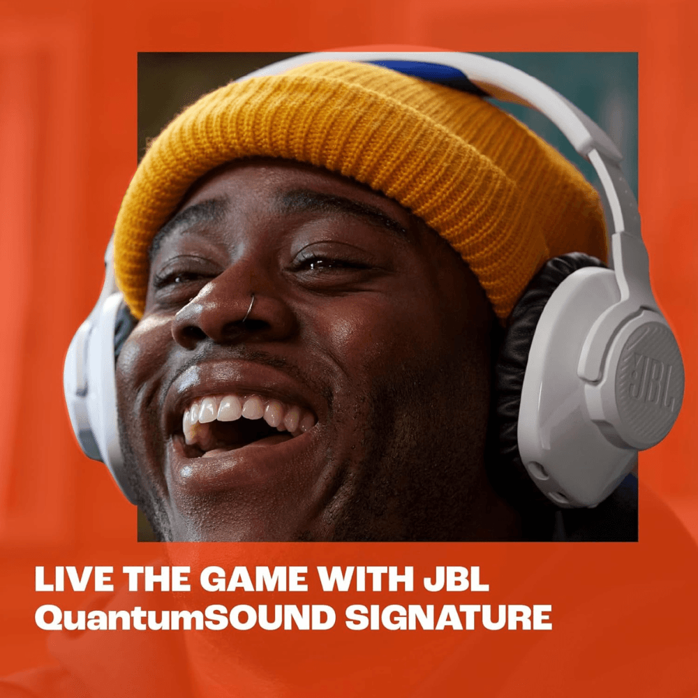 Audifonos Inalambricos Gamer JBL Quantum 360P Console - Blanco / Azul — imagen 9