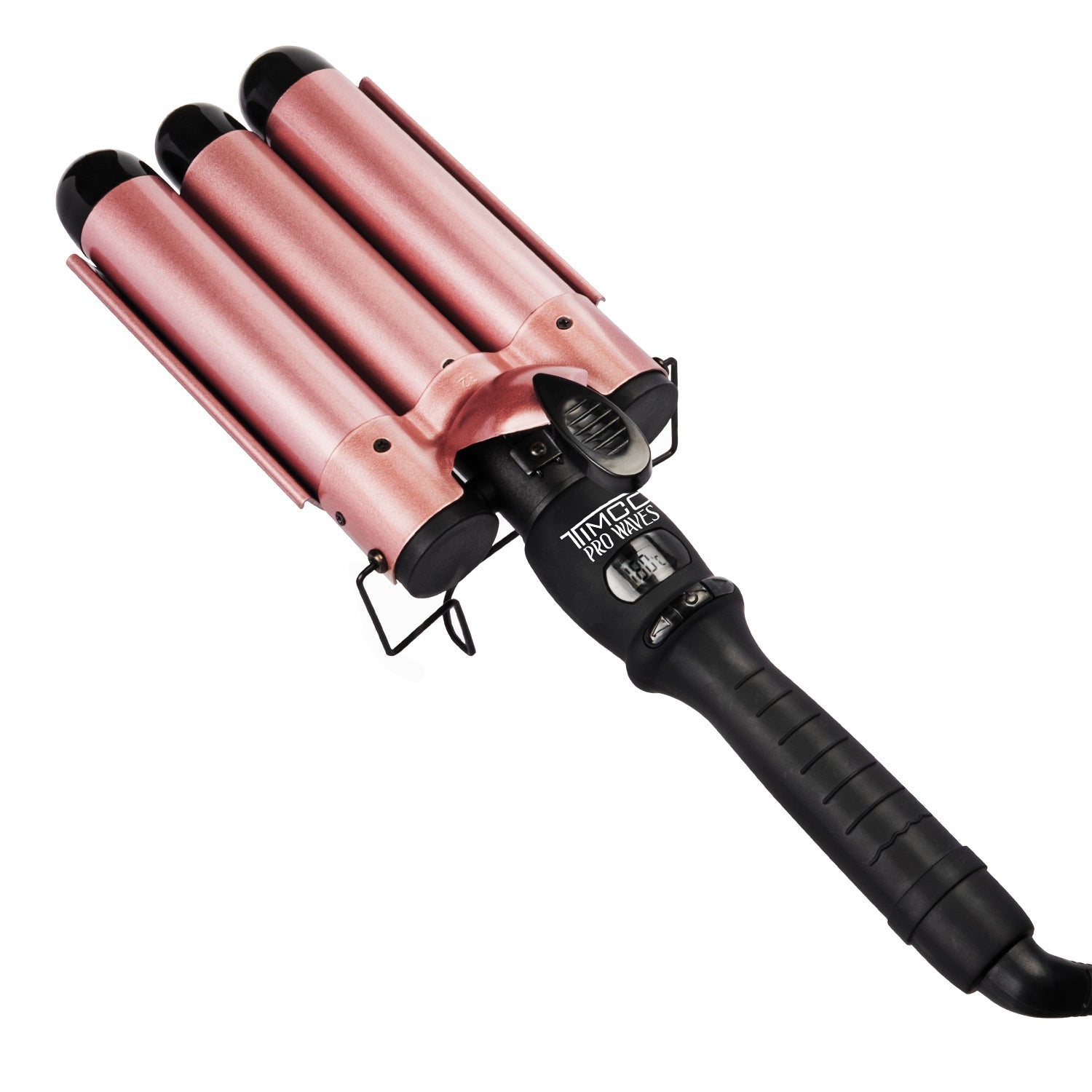 Waflera de Cabello Tenaza Jumbo Ondas Tipo Sirena Hollywood 3 barriles 33 mm Timco T8813 — imagen 3
