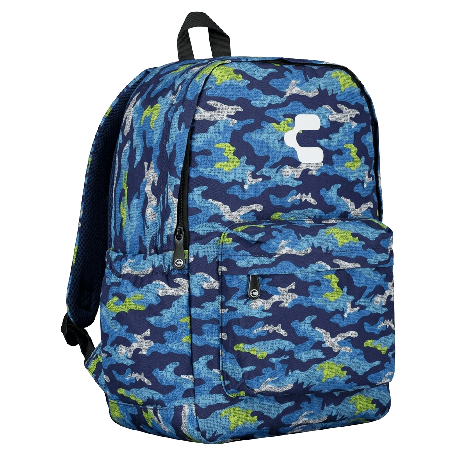 Set de Mochila Charly Camuflaje Niño Azul Escolar Lonchera Infantil — imagen 3