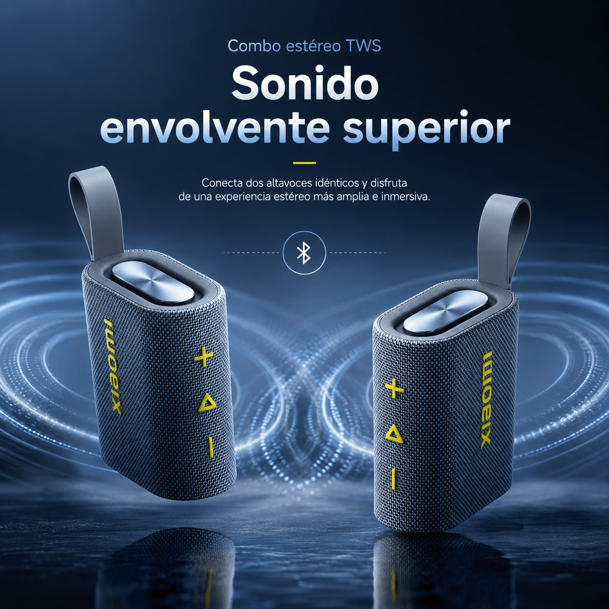 Bocina Bluetooth Xiaomi Sound Pocket 5W Portátil IP67 Bluetooth 5.4 Azul Grisáceo — imagen 5