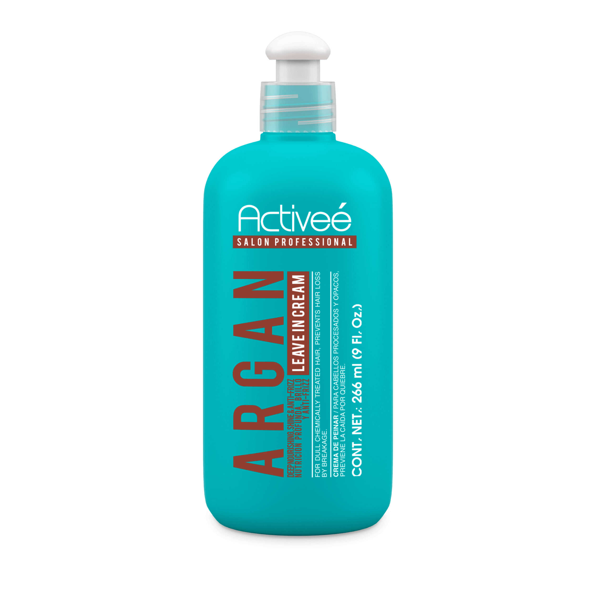 Crema para Peinar Activee Professional Argan Tecnologia para cuidado Intensivo de Cabello Teñido o Dañado Libre de Sal — imagen 6