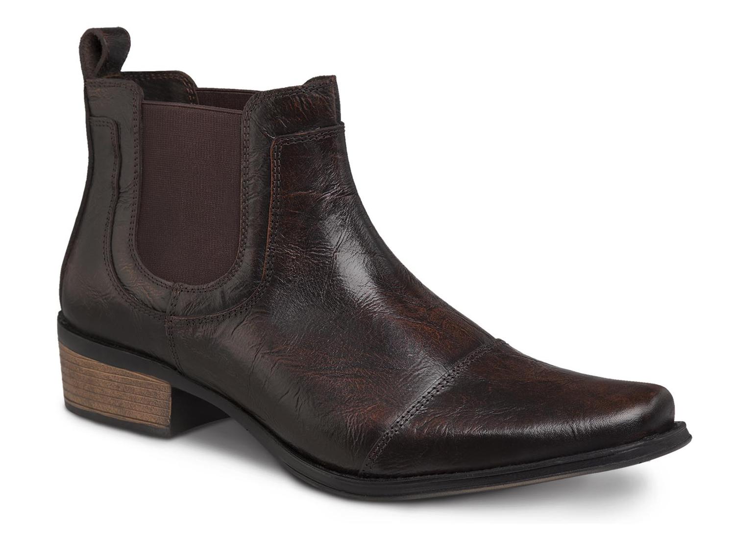Botín Hombre Bota Vaquera Casual Urban Cowboy 40706 café — imagen 1