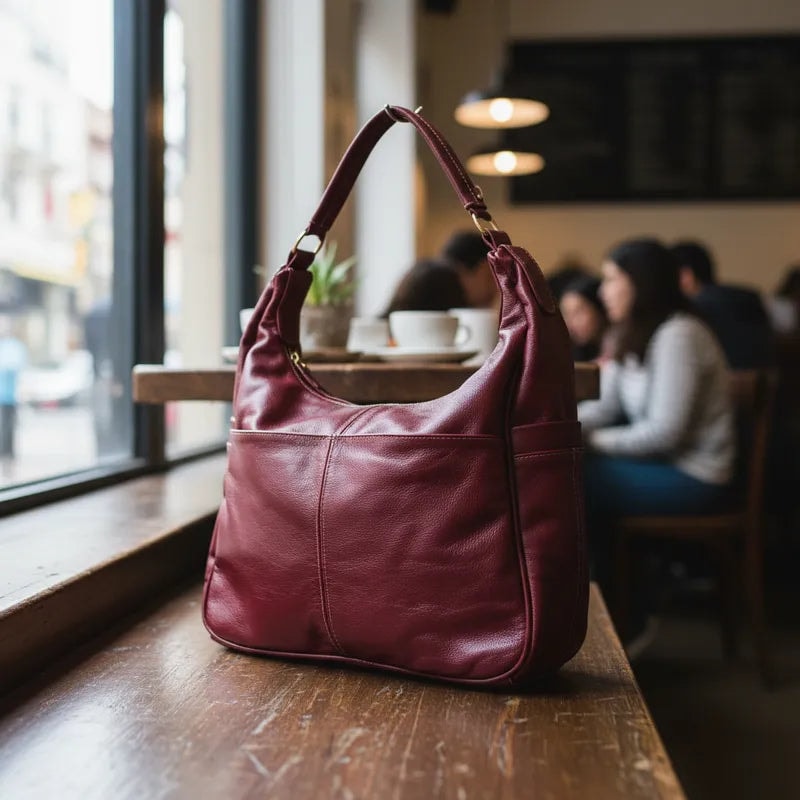 Bolsa Negra De Hombro Para Dama Casual Piel Legitima Original Jf 83 — imagen 11