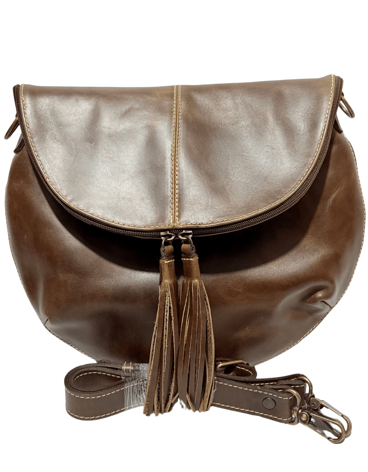 Bolsa Crossbody Expandible De Piel Legitima Con Barbitas Mujer 176 — imagen 13
