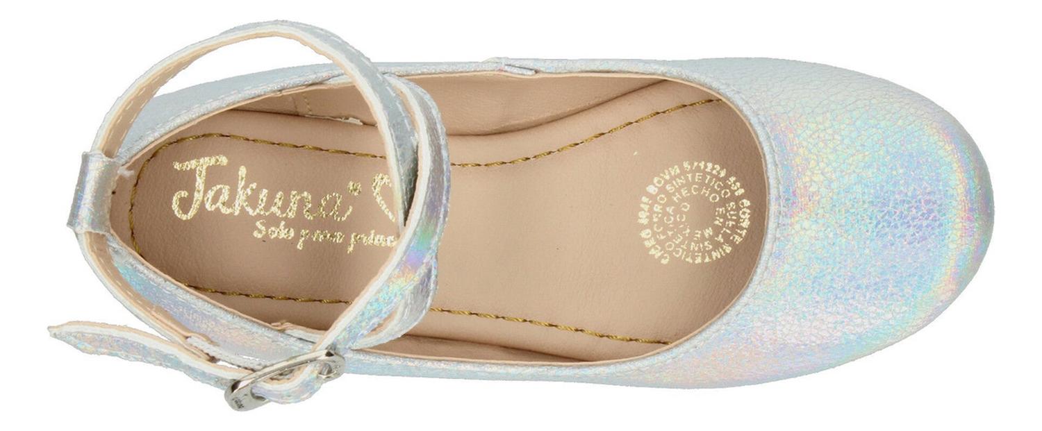 Flats Jakuna Niña Plateado Casual Infantil — imagen 5