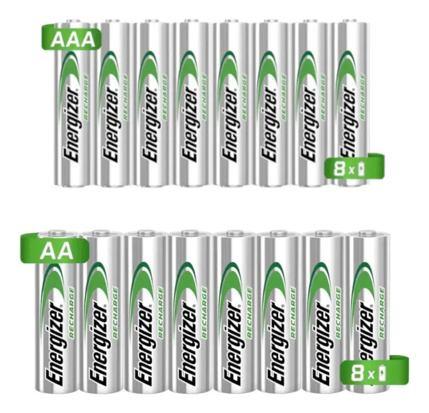 Pilas Recargables AA AAA Energizer 16 Piezas ECOM16REC-2 — imagen 1