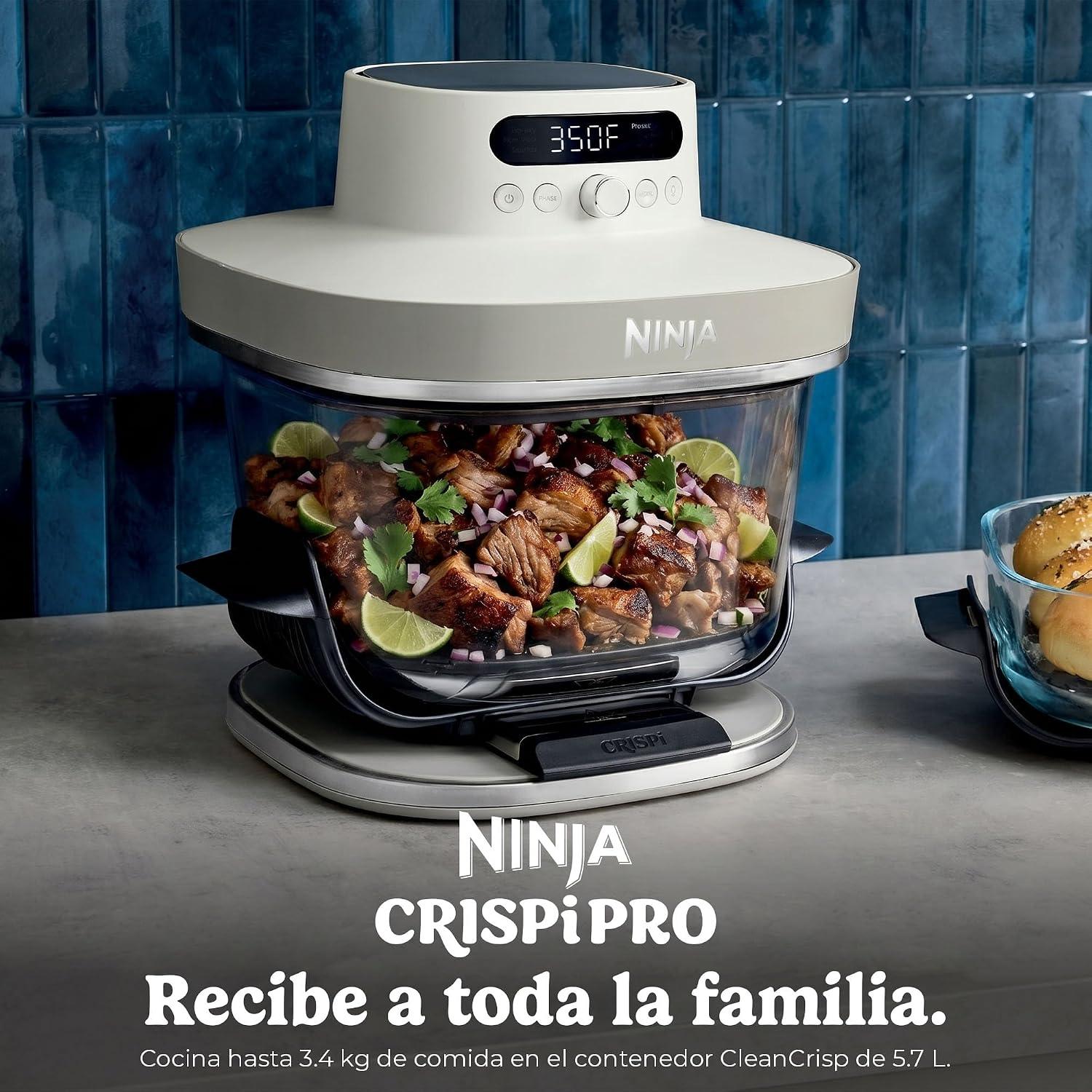 Freidora de Aire con Vidrio Ninja Crispi Pro 6 en 1 1800W 5.6L Azul — imagen 3