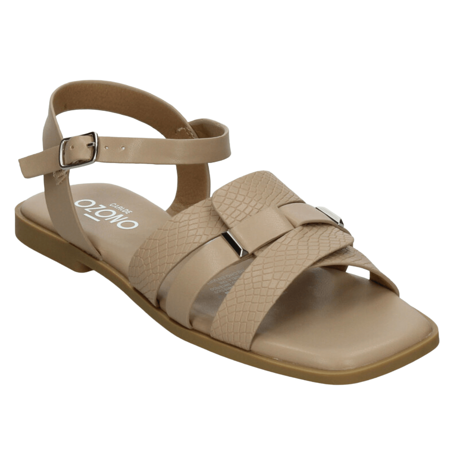 Sandalias Dama Ozono Beige Casual Mujer — imagen 5