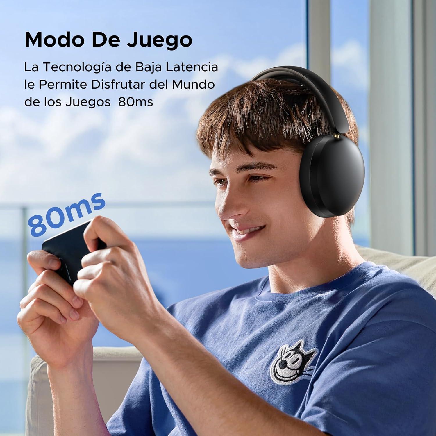 Audífonos Inalámbricos Ugreen Studio Max2 Negro — imagen 8