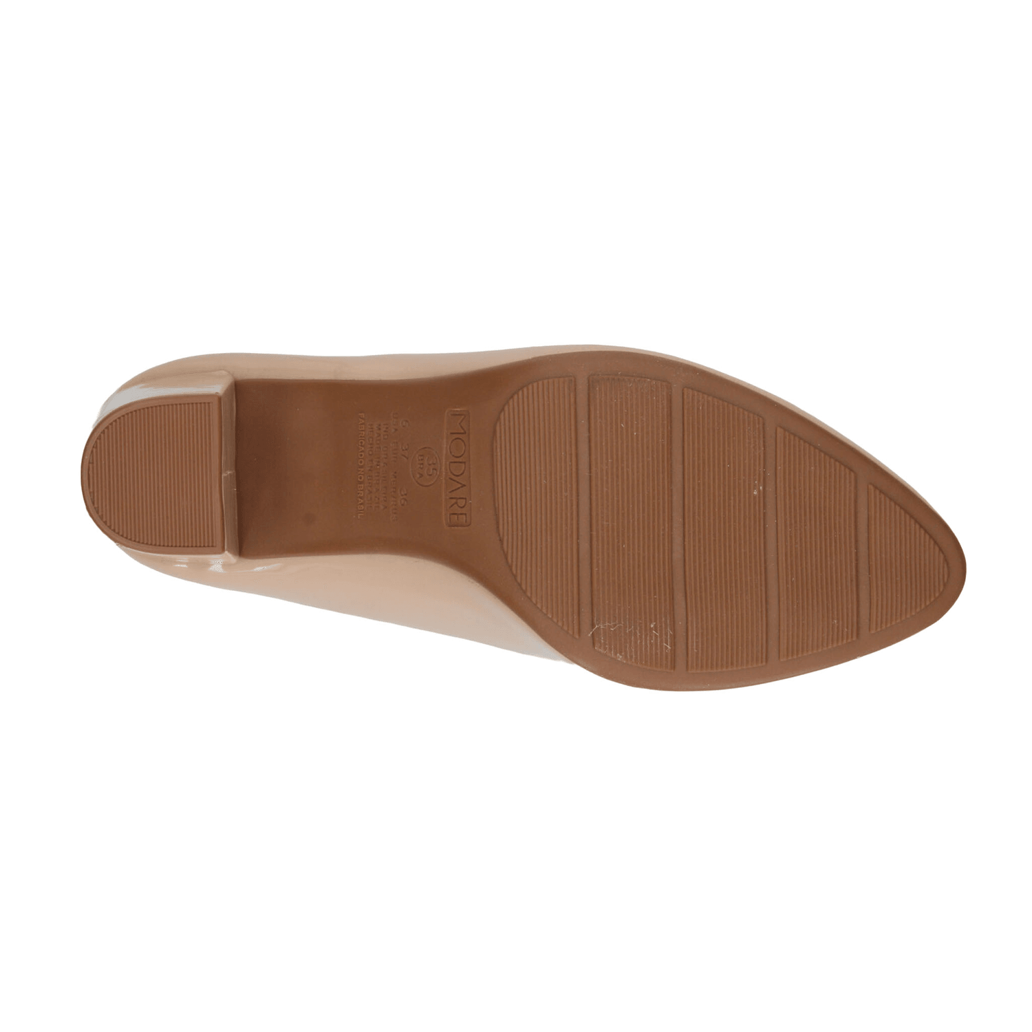 Zapatillas Modare Dama Casual Charol Tacón Nude Mujer — imagen 9