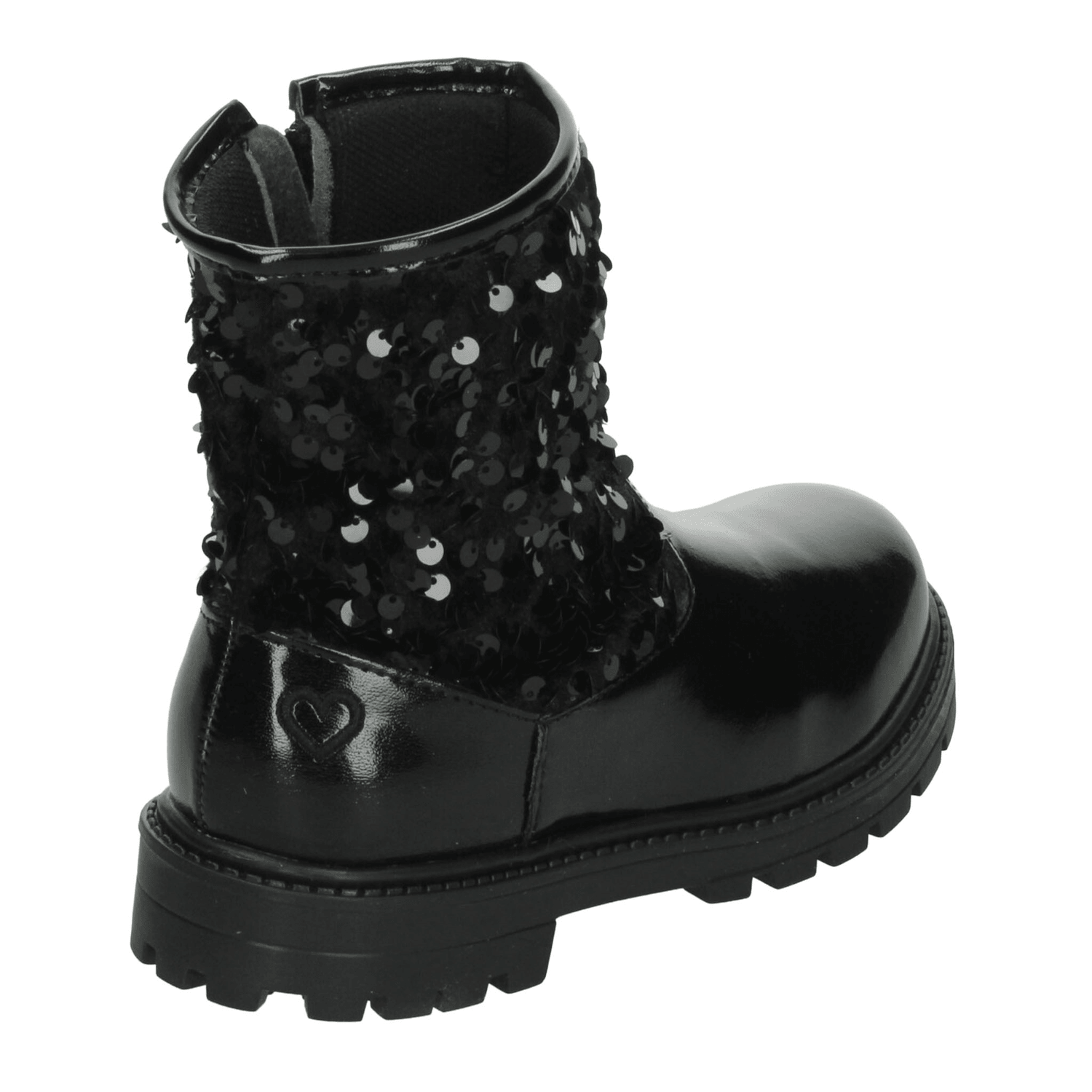 Bota Paressi Niña Casual Lentejuela Infantil Negra T18-22 — imagen 3