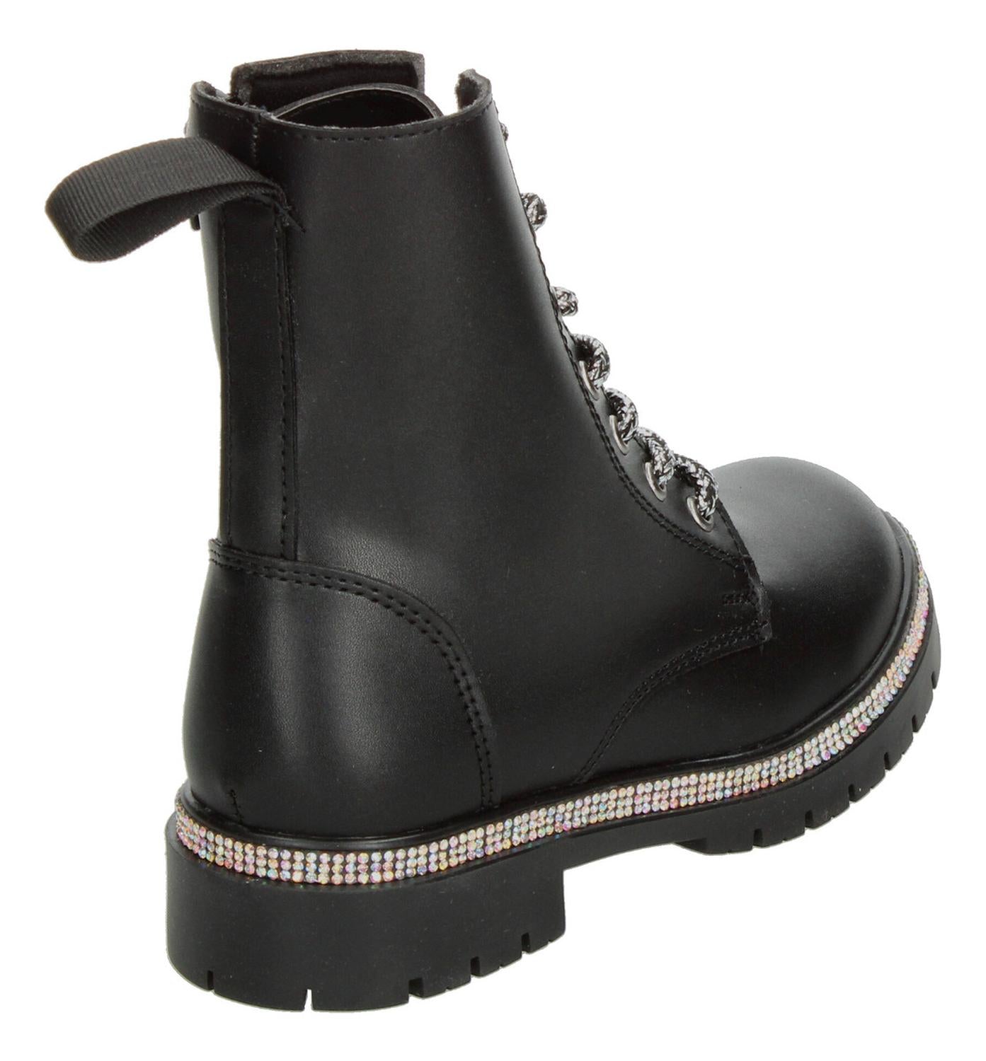 Botines Niña Tropicana Negro Borcegos Casual Infantil — imagen 4